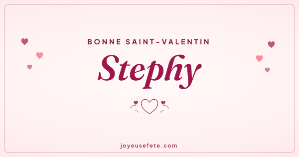 Image « Bonne Saint-Valentin Stephy » au format large