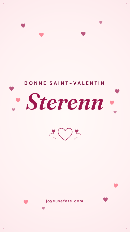 Image « Bonne Saint-Valentin Sterenn » au format story