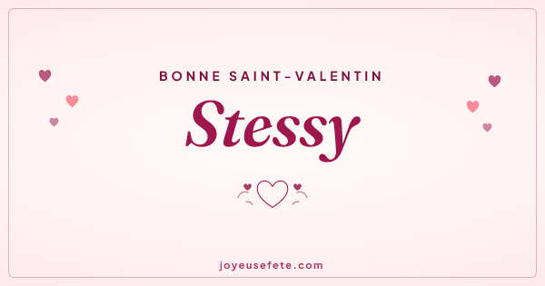 Image « Bonne Saint-Valentin Stessy » au format large