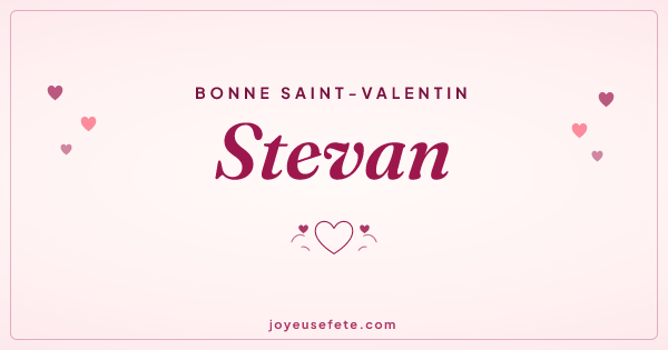 Image « Bonne Saint-Valentin Stevan » au format large