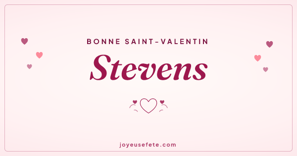 Image « Bonne Saint-Valentin Stevens » au format large
