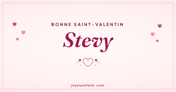 Image « Bonne Saint-Valentin Stevy » au format large