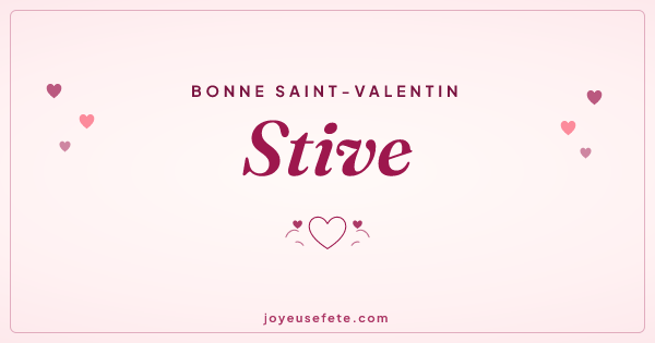 Image « Bonne Saint-Valentin Stive » au format large