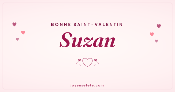 Image « Bonne Saint-Valentin Suzan » au format large