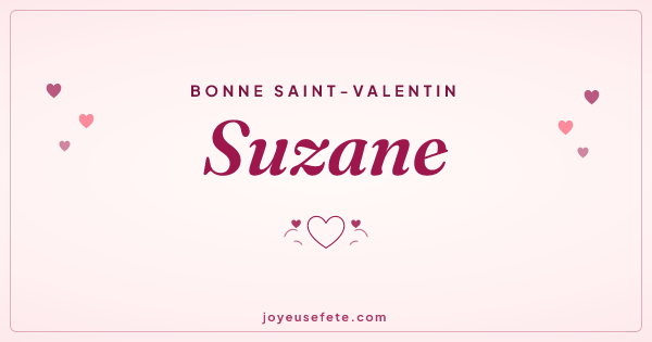 Image « Bonne Saint-Valentin Suzane » au format large