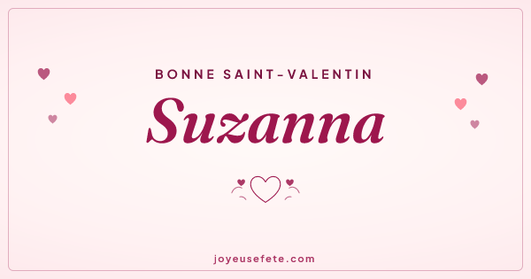 Image « Bonne Saint-Valentin Suzanna » au format large
