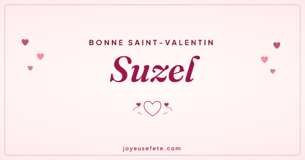 Image « Bonne Saint-Valentin Suzel » au format large