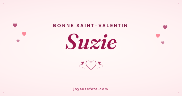 Image « Bonne Saint-Valentin Suzie » au format large
