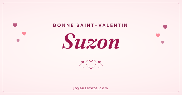 Image « Bonne Saint-Valentin Suzon » au format large