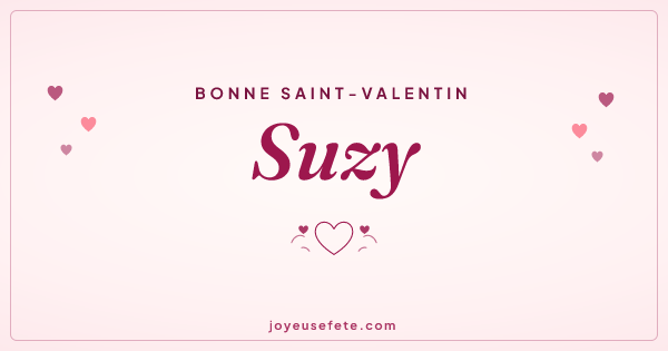 Image « Bonne Saint-Valentin Suzy » au format large