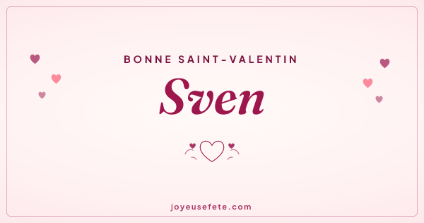 Image « Bonne Saint-Valentin Sven » au format large