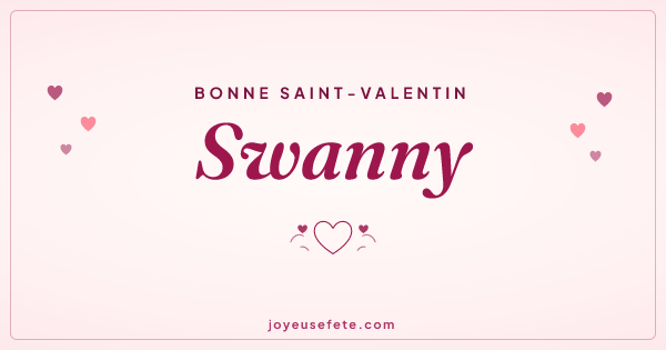 Image « Bonne Saint-Valentin Swanny » au format large