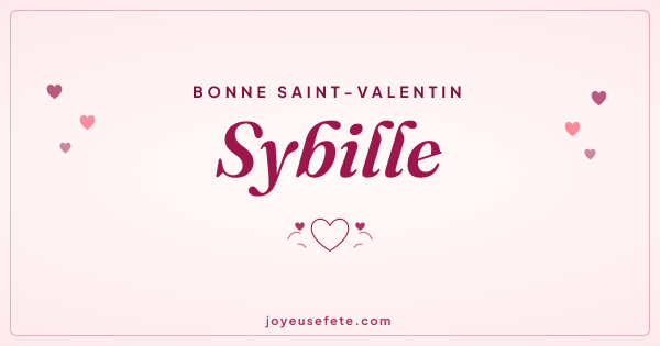 Image « Bonne Saint-Valentin Sybille » au format large