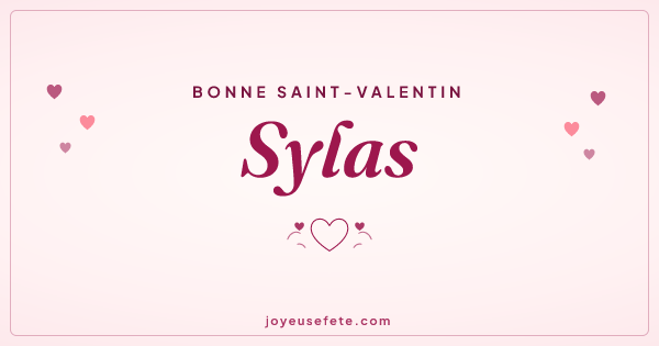 Image « Bonne Saint-Valentin Sylas » au format large