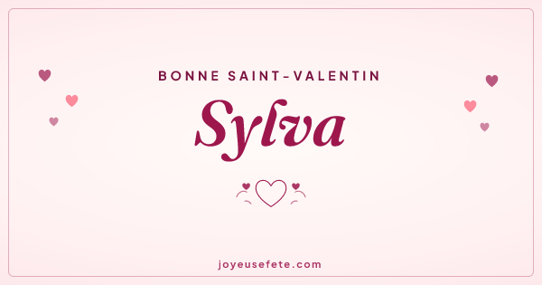 Image « Bonne Saint-Valentin Sylva » au format large