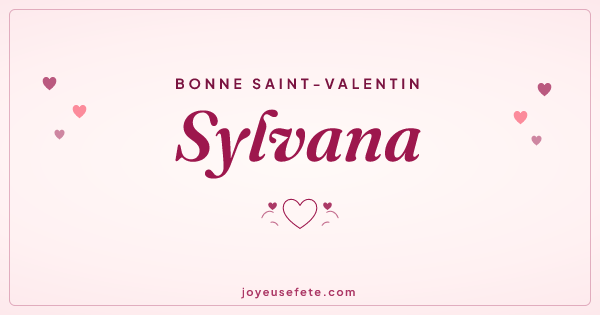Image « Bonne Saint-Valentin Sylvana » au format large