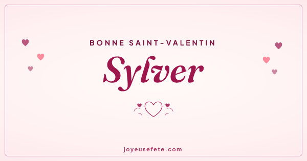 Image « Bonne Saint-Valentin Sylver » au format large