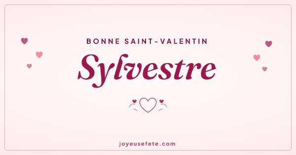 Image « Bonne Saint-Valentin Sylvestre » au format large