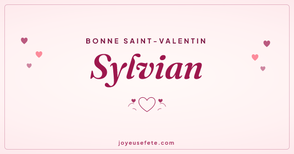 Image « Bonne Saint-Valentin Sylvian » au format large