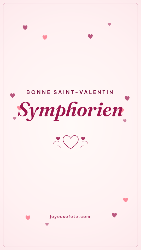 Image « Bonne Saint-Valentin Symphorien » au format story