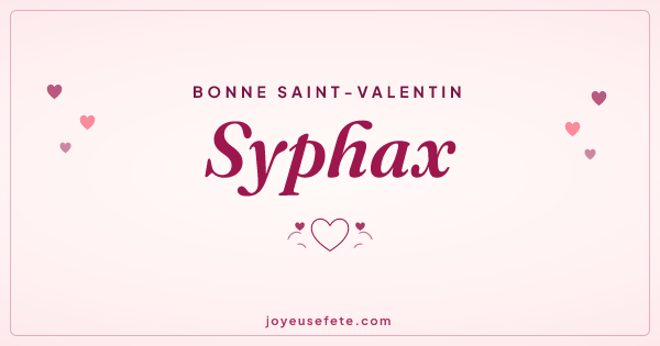 Image « Bonne Saint-Valentin Syphax » au format large