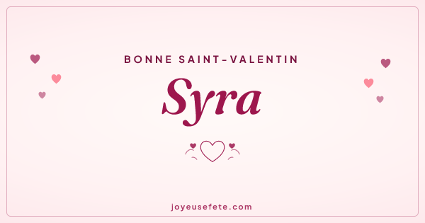 Image « Bonne Saint-Valentin Syra » au format large