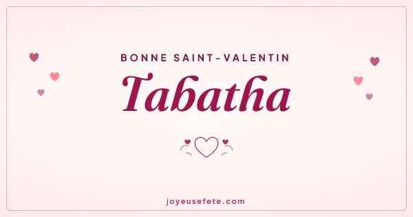 Image « Bonne Saint-Valentin Tabatha » au format large