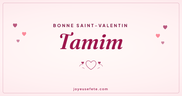Image « Bonne Saint-Valentin Tamim » au format large