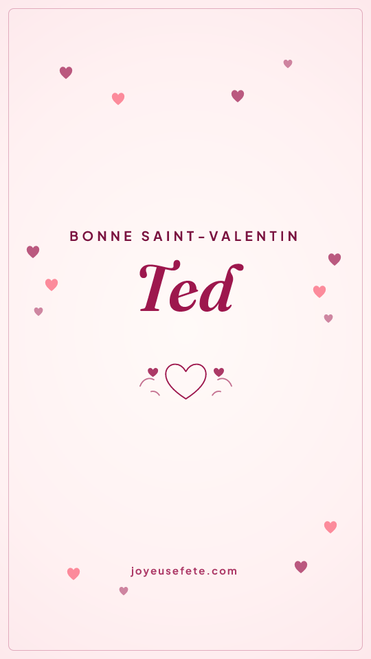 Image « Bonne Saint-Valentin Ted » au format story