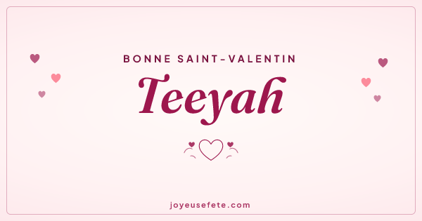 Image « Bonne Saint-Valentin Teeyah » au format large