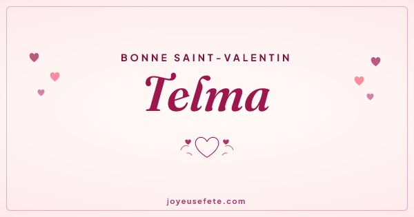 Image « Bonne Saint-Valentin Telma » au format large