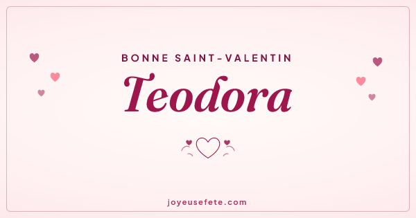 Image « Bonne Saint-Valentin Teodora » au format large