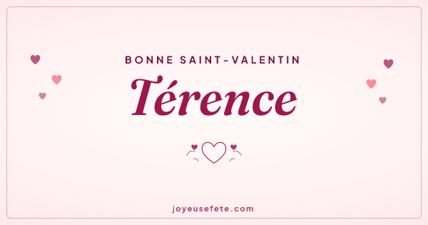 Image « Bonne Saint-Valentin Térence » au format large
