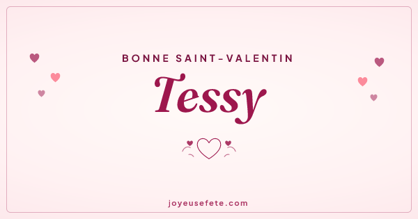 Image « Bonne Saint-Valentin Tessy » au format large