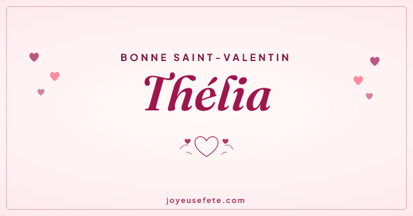 Image « Bonne Saint-Valentin Thélia » au format large
