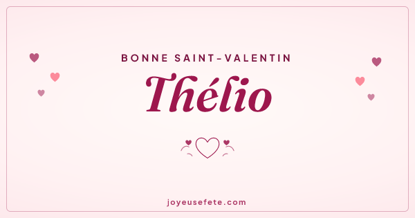 Image « Bonne Saint-Valentin Thélio » au format large