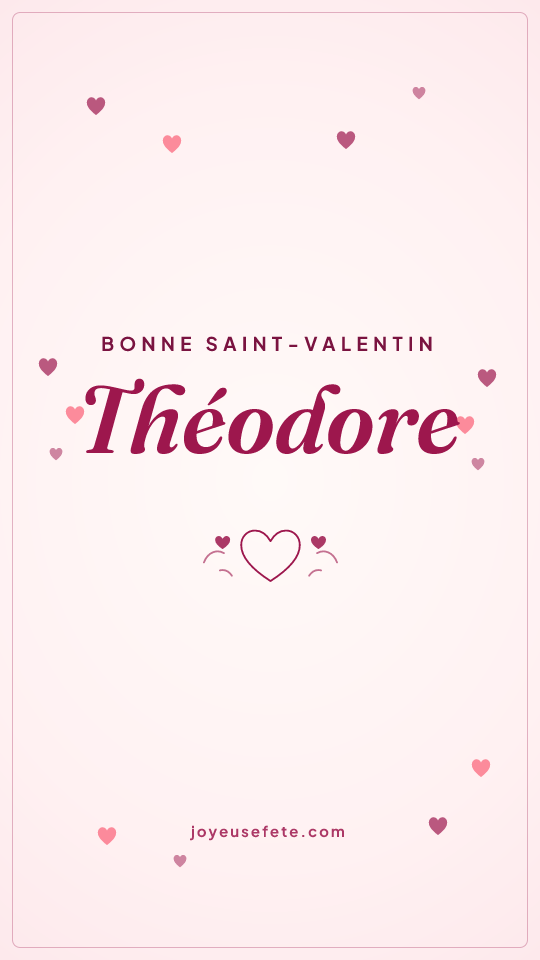 Image « Bonne Saint-Valentin Théodore » au format story
