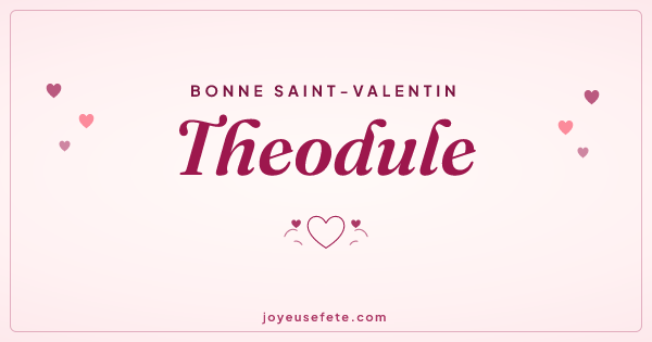 Image « Bonne Saint-Valentin Theodule » au format large