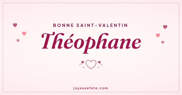 Image « Bonne Saint-Valentin Théophane » au format large