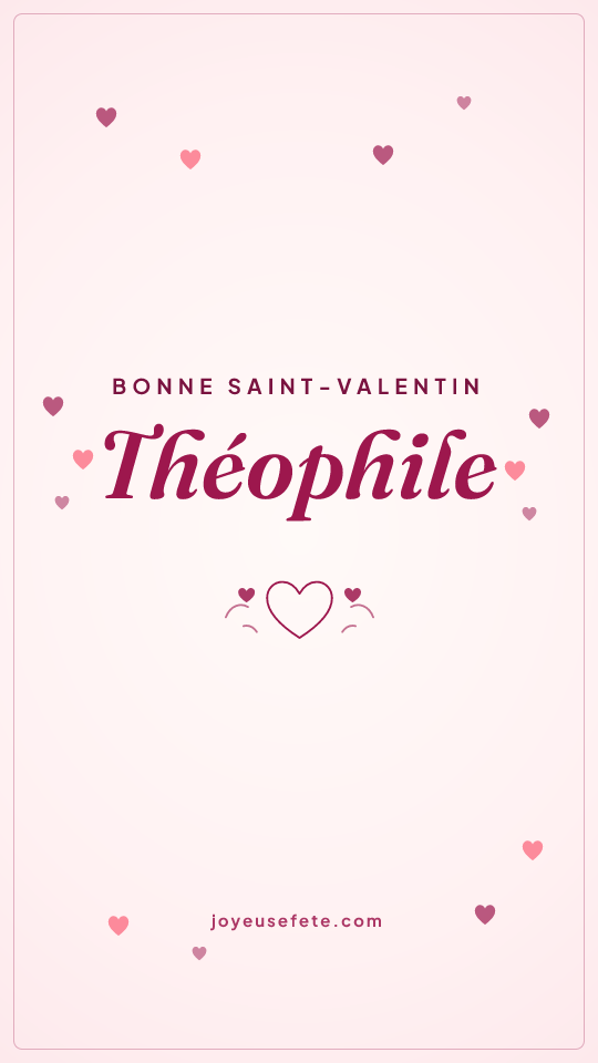 Image « Bonne Saint-Valentin Théophile » au format story
