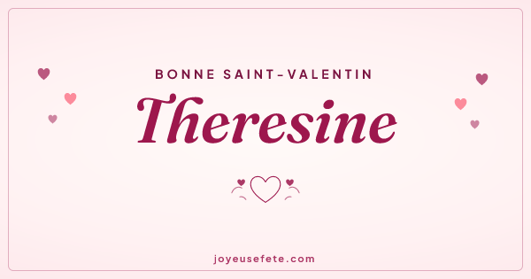 Image « Bonne Saint-Valentin Theresine » au format large