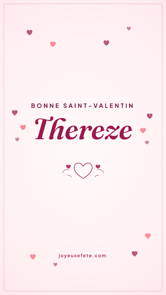 Image « Bonne Saint-Valentin Thereze » au format story