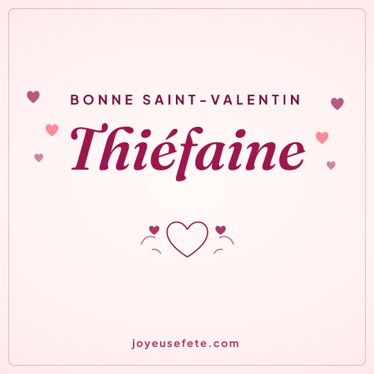 Image carrée « Bonne Saint-Valentin Thiéfaine » pour WhatsApp