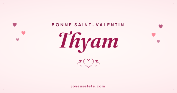Image « Bonne Saint-Valentin Thyam » au format large