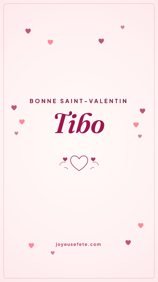 Image « Bonne Saint-Valentin Tibo » au format story