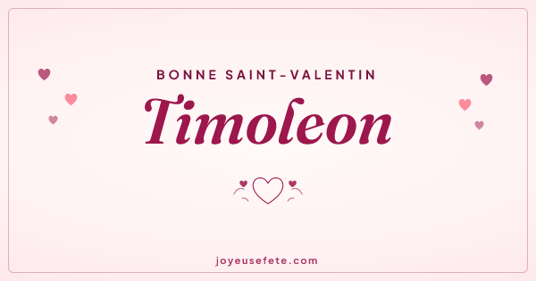Image « Bonne Saint-Valentin Timoleon » au format large