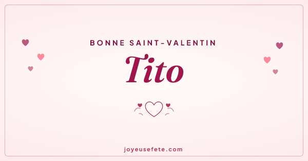 Image « Bonne Saint-Valentin Tito » au format large