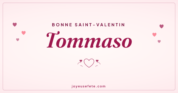 Image « Bonne Saint-Valentin Tommaso » au format large
