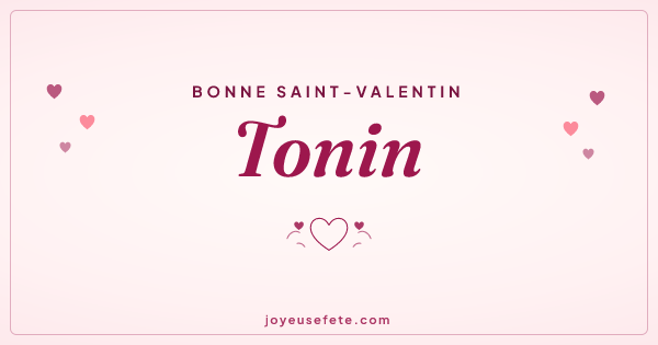 Image « Bonne Saint-Valentin Tonin » au format large