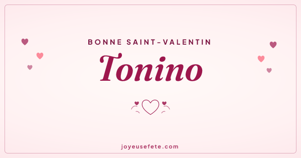 Image « Bonne Saint-Valentin Tonino » au format large